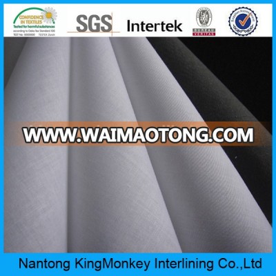 Hot water soluble interlining